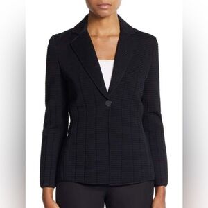 Giorgio Armani Black Tailored Blazer Classic Suit Jacket Size 44
